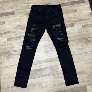Amiri MX1 ripped bandana black Jeans
